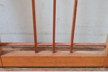 アンティーク建具　花　和の情緒溢れる組子入り障子窓2枚セット(引き戸、障子戸)(R-080927)