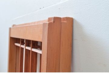 アンティーク建具　花　和の情緒溢れる組子入り障子窓2枚セット(引き戸、障子戸)(R-080927)