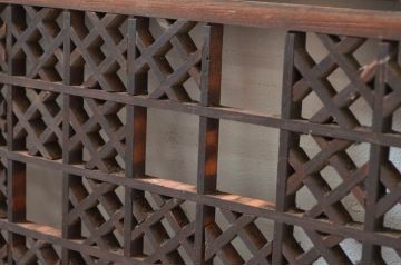 アンティーク建具　和モダンなインテリアにおすすめの組子欄間1枚(明り取り、明かり取り)(R-080928)