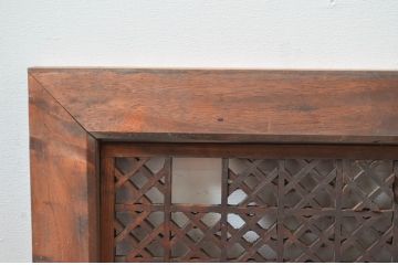 アンティーク建具　和モダンなインテリアにおすすめの組子欄間1枚(明り取り、明かり取り)(R-080928)