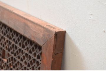 アンティーク建具　和モダンなインテリアにおすすめの組子欄間1枚(明り取り、明かり取り)(R-080928)