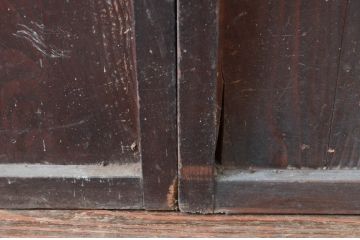 アンティーク建具　長い歴史を刻んだ味わいが魅力的な障子帯戸3枚セット(引き戸、障子戸)(R-080951)