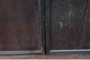 アンティーク建具　長い歴史を刻んだ味わいが魅力的な障子帯戸3枚セット(引き戸、障子戸)(R-080951)
