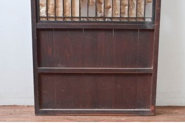 アンティーク建具　長い歴史を刻んだ味わいが魅力的な障子帯戸1枚(引き戸、障子戸)(R-080952)