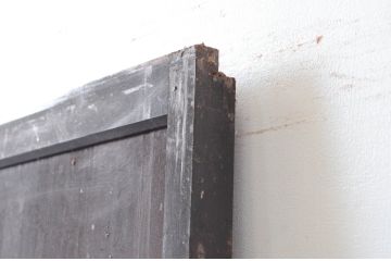 アンティーク建具　長い歴史を刻んだ味わいが魅力的な障子帯戸1枚(引き戸、障子戸)(R-080952)