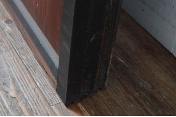 アンティーク建具　古民家風インテリアにおすすめの帯戸3枚セット(板戸、引き戸)(R-080953)