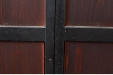 アンティーク建具　古民家風インテリアにおすすめの帯戸2枚セット(板戸、引き戸)(R-080954)