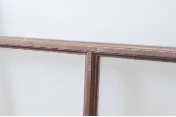 アンティーク建具　作りが良く背の高いガラス戸2枚セット(引き戸)(R-080960)