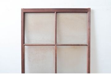 アンティーク建具　腰板のデザインが良いね!　作りの良いガラス戸1枚(引き戸)(R-080961)