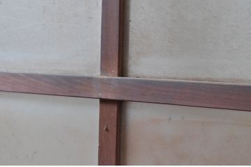アンティーク建具　腰板のデザインが良いね!　作りの良いガラス戸1枚(引き戸)(R-080961)