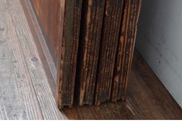 アンティーク建具　どこか懐かしい雰囲気を感じる格子戸4枚セット(引き戸)(R-080962)