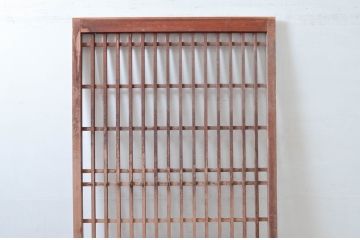 アンティーク建具　落ち着いた和の空間を演出する格子蔵戸1枚(引き戸、玄関戸、格子戸)(R-080964)