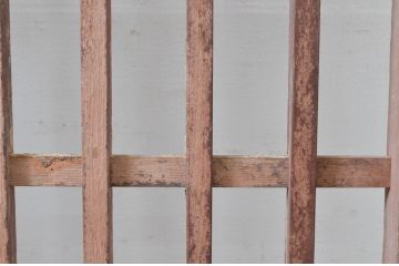 アンティーク建具　落ち着いた和の空間を演出する格子蔵戸1枚(引き戸、玄関戸、格子戸)(R-080964)