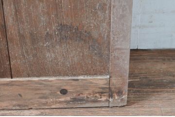 アンティーク建具　落ち着いた和の空間を演出する格子蔵戸1枚(引き戸、玄関戸、格子戸)(R-080964)