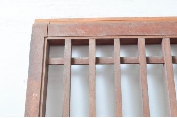 アンティーク建具　落ち着いた和の空間を演出する格子蔵戸1枚(引き戸、玄関戸、格子戸)(R-080964)