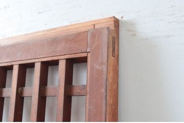 アンティーク建具　落ち着いた和の空間を演出する格子蔵戸1枚(引き戸、玄関戸、格子戸)(R-080964)