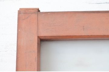 アンティーク建具　どこか懐かしい昭和の雰囲気が漂うガラス戸1枚(引き戸)(R-080967)
