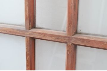 アンティーク建具　どこか懐かしい昭和の雰囲気が漂うガラス戸1枚(引き戸)(R-080967)