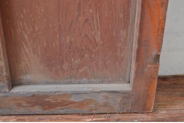アンティーク建具　どこか懐かしい昭和の雰囲気が漂うガラス戸1枚(引き戸)(R-080967)