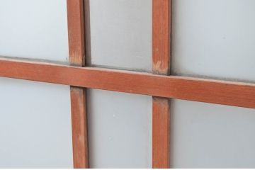 アンティーク建具　どこか懐かしい昭和の雰囲気が漂うガラス戸1枚(引き戸)(R-080967)