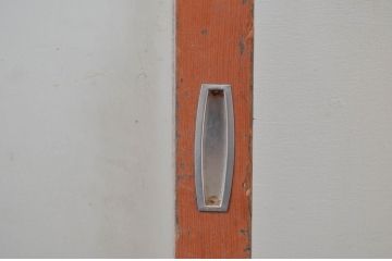 アンティーク建具　どこか懐かしい昭和の雰囲気が漂うガラス戸1枚(引き戸)(R-080967)