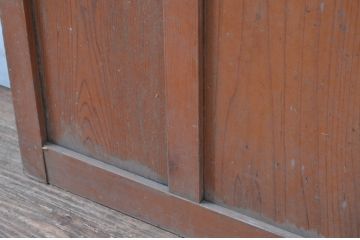 アンティーク建具　どこか懐かしい昭和の雰囲気が漂うガラス戸1枚(引き戸)(R-080967)