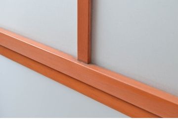 アンティーク建具　お部屋に光をたっぷりと取り込めるレトロなガラス戸1枚(引き戸)(R-080971)