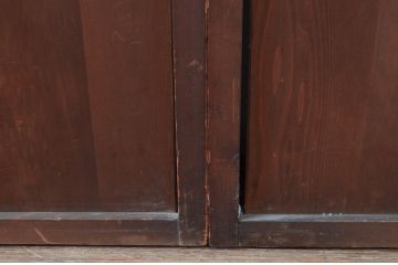 アンティーク建具　上質な和の空間を演出する無双戸4枚セット(無双帯戸、引き戸、格子戸、板戸、帯戸)(R-080974)