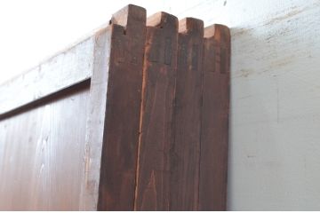 アンティーク建具　上質な和の空間を演出する無双戸4枚セット(無双帯戸、引き戸、格子戸、板戸、帯戸)(R-080974)