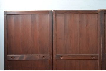 アンティーク建具　古民家風インテリアにおすすめの帯戸4枚セット(板戸、引き戸)(R-080975)
