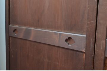 アンティーク建具　古民家風インテリアにおすすめの帯戸4枚セット(板戸、引き戸)(R-080975)