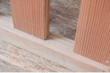 アンティーク建具　腰板無双付き!涼しげで情緒あふれる夏戸1枚(引き戸、簾戸、簀戸、葭戸、すど、夏障子)(R-080977)