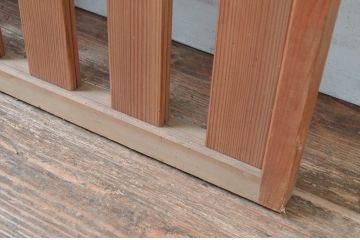 アンティーク建具　腰板無双付き!涼しげで情緒あふれる夏戸1枚(引き戸、簾戸、簀戸、葭戸、すど、夏障子)(R-080977)