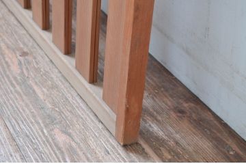 アンティーク建具　腰板無双付き!涼しげで情緒あふれる夏戸1枚(引き戸、簾戸、簀戸、葭戸、すど、夏障子)(R-080977)