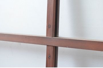 アンティーク建具　シンプルな作りが取り入れやすい!作りの良いガラス戸2枚セット(引き戸、建具)(R-080979)