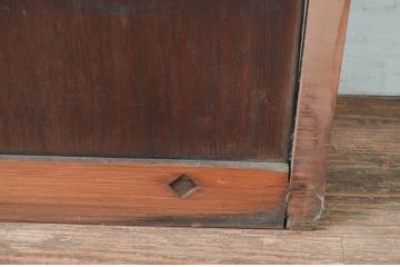 アンティーク建具　大正ロマンな雰囲気あふれる幅広ガラス戸1枚(引き戸、建具)(R-080980)