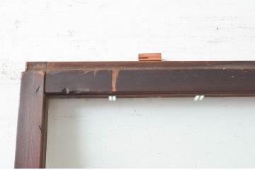 アンティーク建具　大正ロマンな雰囲気あふれる幅広ガラス戸1枚(引き戸、建具)(R-080980)