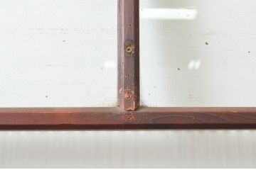 アンティーク建具　大正ロマンな雰囲気あふれる幅広ガラス戸1枚(引き戸、建具)(R-080980)
