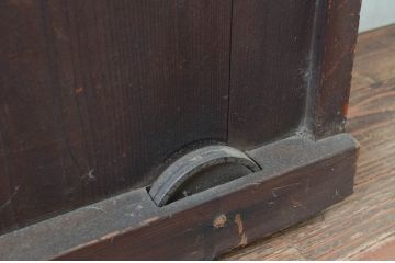 アンティーク建具　大正ロマンな雰囲気あふれる幅広ガラス戸1枚(引き戸、建具)(R-080980)