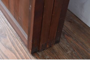 アンティーク建具　上手物!!　大正ロマンな情緒を感じるガラス戸4枚セット(引き戸、建具)(R-080981)