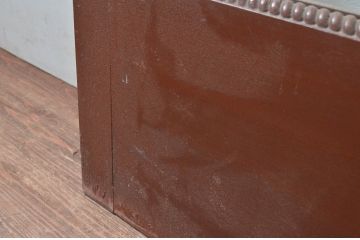 アンティーク建具　ペイント仕上げ限定!　大正ロマンなデザインが魅力的な背の高い大判ガラス戸1枚(引き戸、枠、建具)(R-080982)