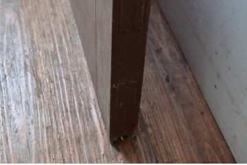 アンティーク建具　ペイント仕上げ限定!　大正ロマンなデザインが魅力的な背の高い大判ガラス戸1枚(引き戸、枠、建具)(R-080982)
