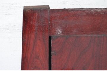 アンティーク建具　総欅(ケヤキ)材　古い木味や金具が時代の流れを感じる蔵戸1枚(引き戸、玄関戸)(R-080987)