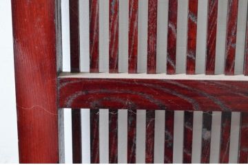 アンティーク建具　細かな桟が魅力的な格子蔵戸1枚(格子戸、引き戸、玄関戸)(R-080988)