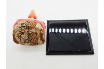 原孝洲　十二支　人形　丑　寅　卯　辰　巳　午　未　申　酉　戌　亥　縁起の良い可愛らしい木目込干支11点セット(動物、木彫り、置物、絹縮緬、台付き、外箱付き、木箱付き)(R-080996)