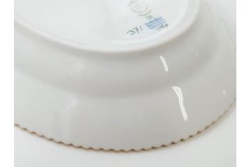 デンマーク　ROYAL COPENHAGEN(ロイヤルコペンハーゲン)　フローラダニカ　ピンクの花のデザインが可愛らしいオーバルプレート(金彩、フラワー、ディッシュ、中皿、洋食器、北欧)(R-080997)　