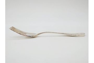 アメリカ　TIFFANY&CO.(ティファニー)　STERLINGSILVER(スターリングシルバー) Jardin　総重量 約338g　細かな花や鳥のデザインが上品なデザートフォーク6本セット(DESSERT FORKS、銀製品、洋食器、カトラリー、ジャルダン、収納袋付き、共箱付き)(R-081003)