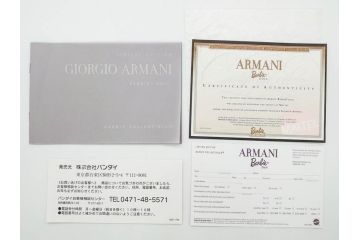 GIORGIO ARMANI BARBIE DOLL(ジョルジオ アルマーニ バービー人形)　高さ 約30cm　エレガントな雰囲気が魅力の人形(LIMITED EDITION 、リミテッドエディション、COLLECTIBLES、共箱付き)(R-081005)