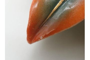陶器製　九谷焼　色々な組み合わせが楽しめる帯留6点セット(金彩、タマムシ?、南天、龍、鶴、ツル、花、在銘作家物、仙、小乕?、帯留め、着物道具、和装小物、アクセサリー)(R-081006)