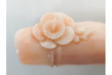 アンティーク　時代物　珊瑚　ピンク　桃色　螺鈿細工　SPM刻印　和の装いを引きたてる帯留6点セット(サンゴ、鯉、魚、竹梅?、帯留め、着物道具、和装小物、アクセサリー)(R-081008)